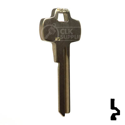 IC Core Best WG Key (1A1WG1, A1114WG) Residential-Commercial Key JMA USA