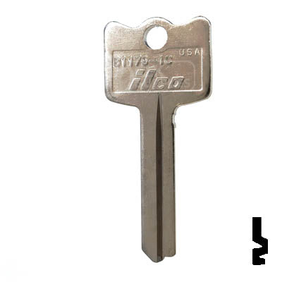 Ilco Arrow 1C Key - Plain Residential-Commercial Key Ilco