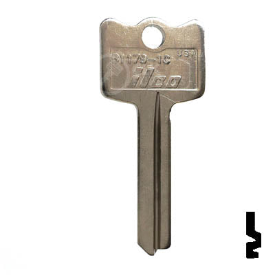 Ilco Arrow 1C Key - Plain Residential-Commercial Key Ilco