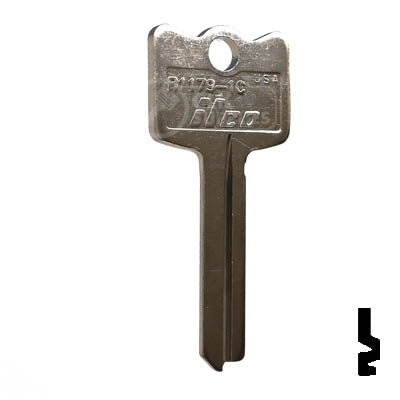 Ilco Arrow 1C Key - Plain Residential-Commercial Key Ilco