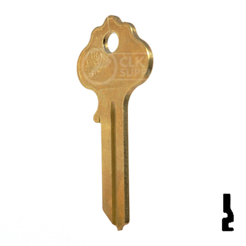 IN3, X1054K Independent Lock Key Residential-Commercial Key JMA USA