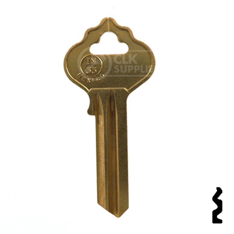 IN33, 1054MT Independent Lock Key Residential-Commercial Key JMA USA