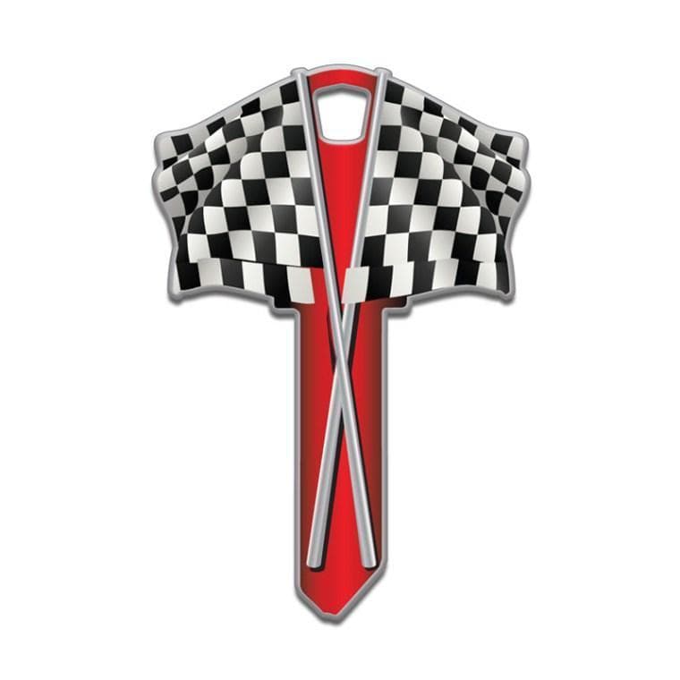 Key Shapes -RACE FLAG- Schlage SC1 Key Key Shapes Lucky Line