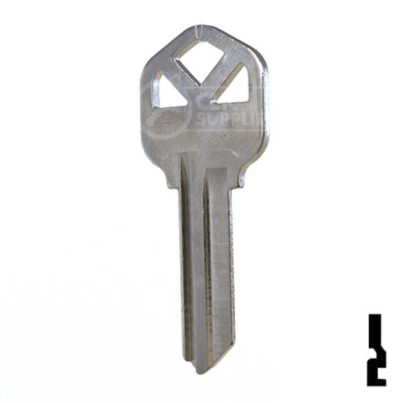 KW1 Kwikset Key Blank ( Nickel Plated ) Residential-Commercial Key JMA USA