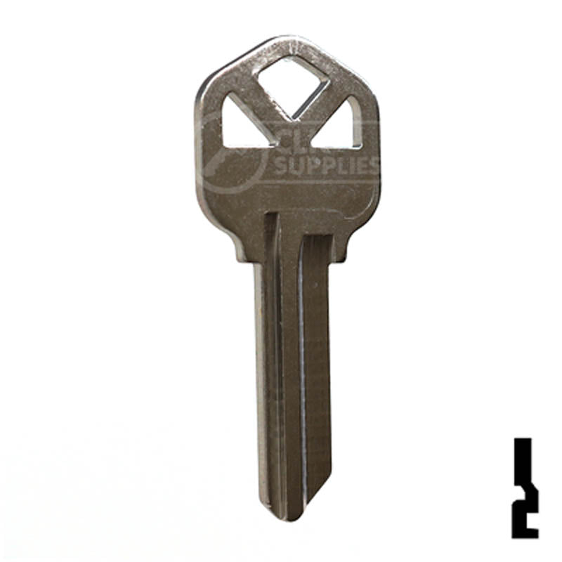 KW1 Kwikset Key Blank ( Nickel Plated ) Residential-Commercial Key JMA USA