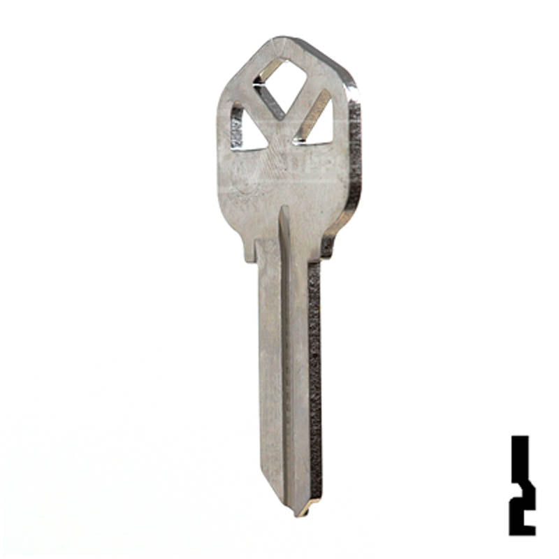 KW1 Kwikset Key Blank ( Nickel Plated ) Residential-Commercial Key JMA USA