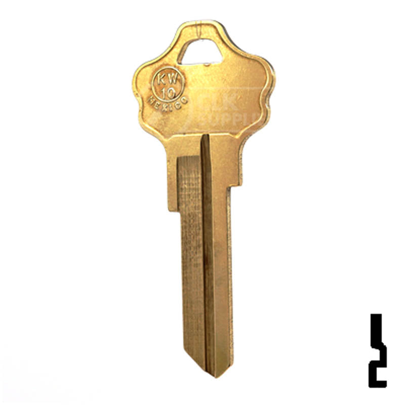 KW10, A1176ST Kwikset Key Blank Residential-Commercial Key JMA USA