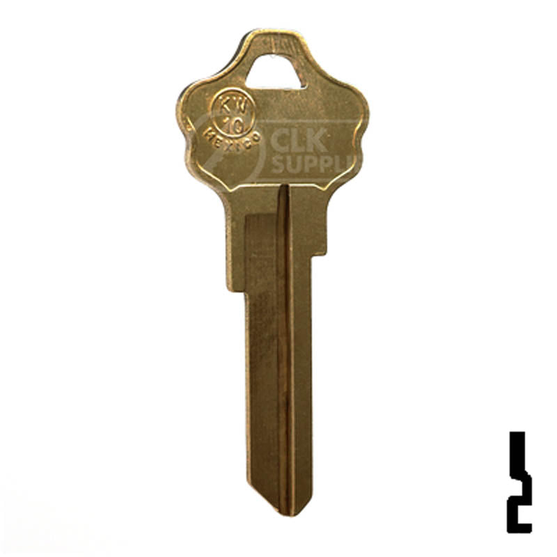 KW10, A1176ST Kwikset Key Blank Residential-Commercial Key JMA USA