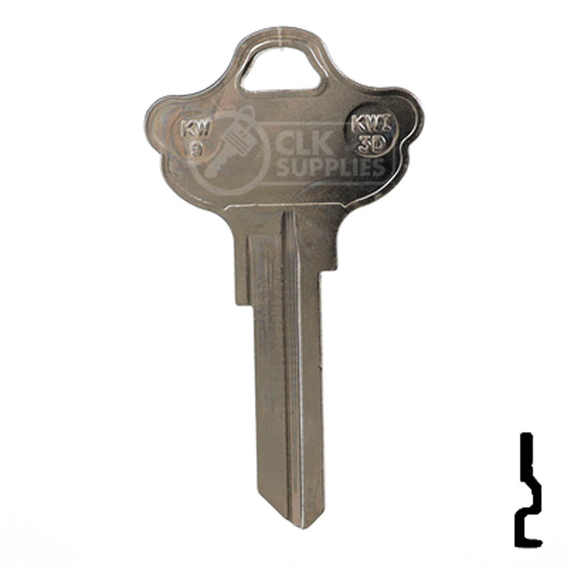 KW9, A1176T Kwikset Key Residential-Commercial Key JMA USA