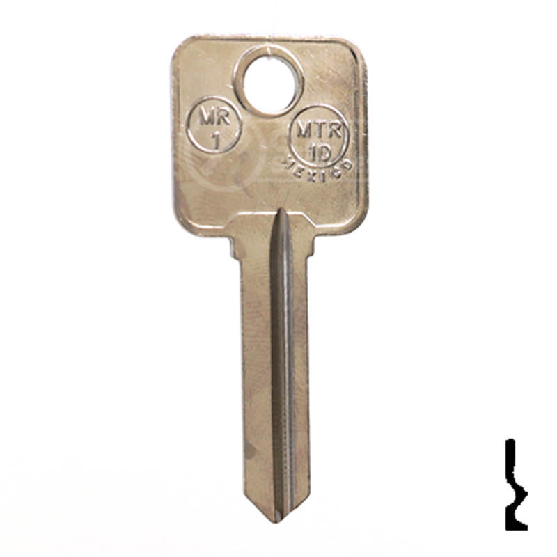 MR1 Metal-Rousseau Key Residential-Commercial Key Ilco