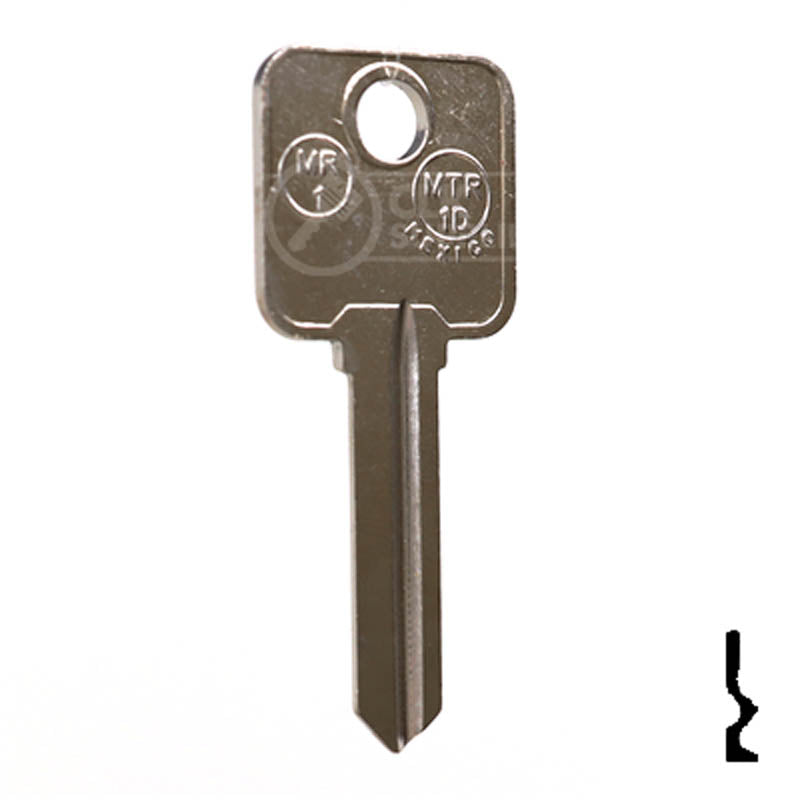 MR1 Metal-Rousseau Key Residential-Commercial Key Ilco