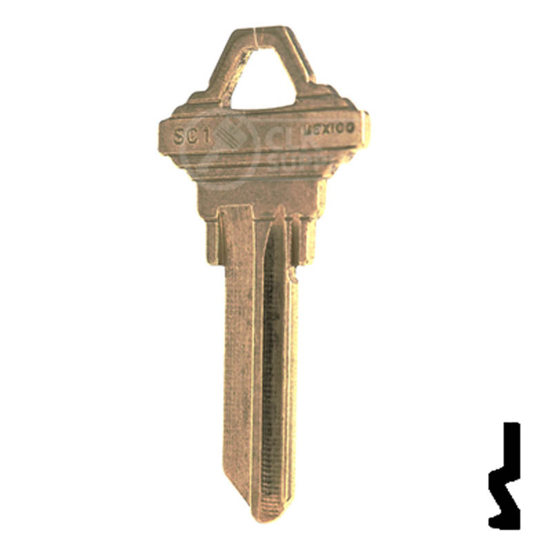 SC1, 1145 Schlage Key Blank Residential-Commercial Key JMA USA