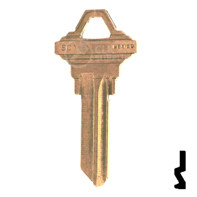 SC1, 1145 Schlage Key Blank Residential-Commercial Key JMA USA