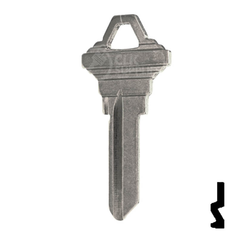 SC1 Schlage Key Blank ( Nickel Plated ) Residential-Commercial Key JMA USA