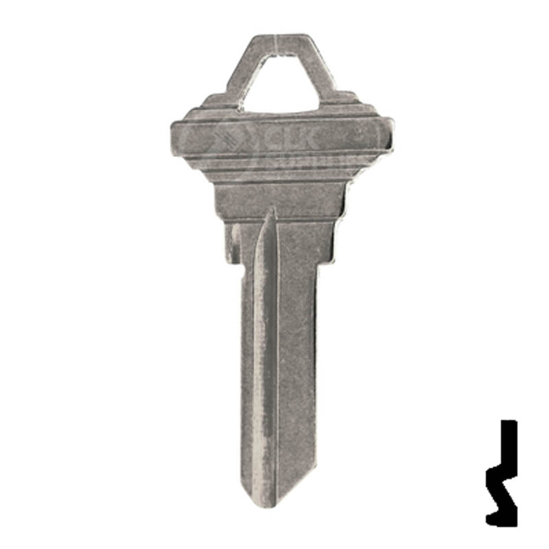 SC1 Schlage Key Blank ( Nickel Plated ) Residential-Commercial Key JMA USA
