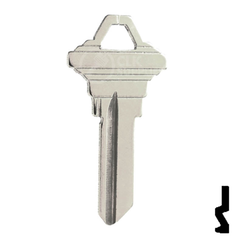 SC1 Schlage Key Blank ( Nickel Plated ) Residential-Commercial Key JMA USA