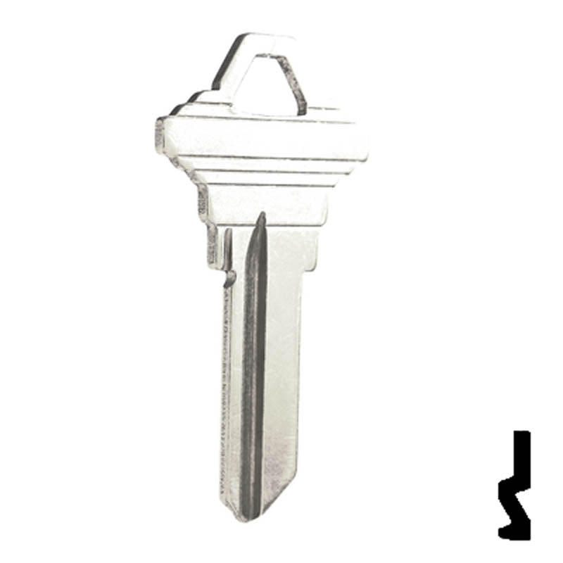 SC1 Schlage Key Blank ( Nickel Plated ) Residential-Commercial Key JMA USA