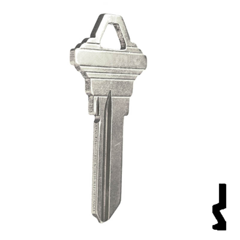 SC1 Schlage Key Blank ( Nickel Plated ) Residential-Commercial Key JMA USA