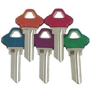SC1 Schlage Transparent Color Head Assortment 5Pcs Key Blanks Ilco