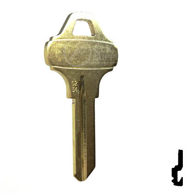 Schlage Everest C234 Blank Residential-Commercial Key Schlage