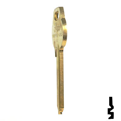 Uncut Key Blank | Corbin | A1012-59A2 Residential-Commercial Key Ilco