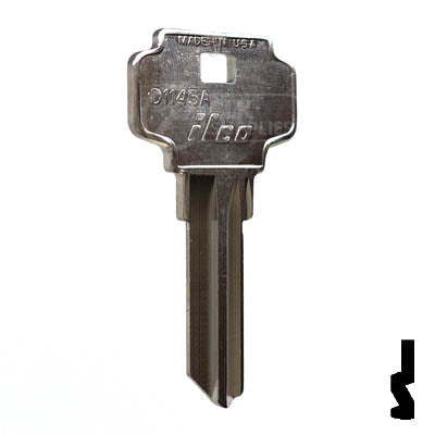 Uncut Key Blank | Dexter 5 Pin | D1145 Residential-Commercial Key Ilco
