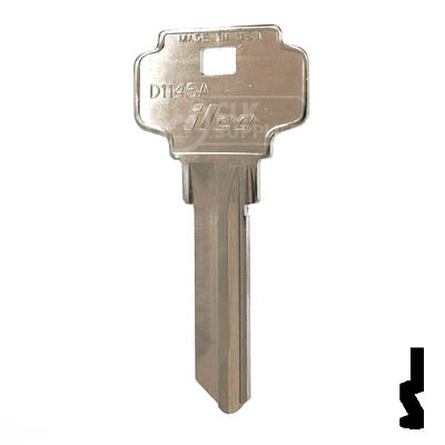 Uncut Key Blank | Dexter 6 Pin | D1145A Residential-Commercial Key Ilco