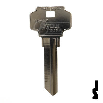 Uncut Key Blank | Dexter 6 Pin | D1145A Residential-Commercial Key Ilco