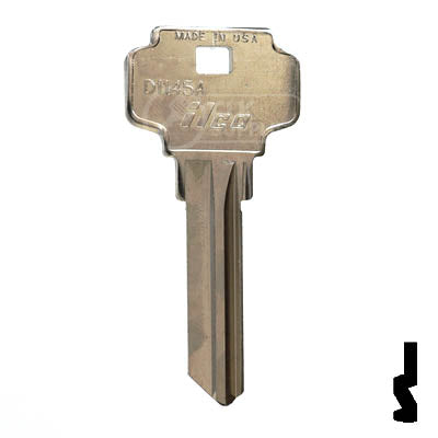 Uncut Key Blank | Dexter 6 Pin | D1145A Residential-Commercial Key Ilco