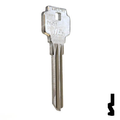 Uncut Key Blank | Dexter 6 Pin | D1145A Residential-Commercial Key Ilco