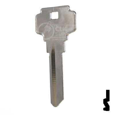 Uncut Key Blank | Dexter 6 Pin | D1145A Residential-Commercial Key Ilco