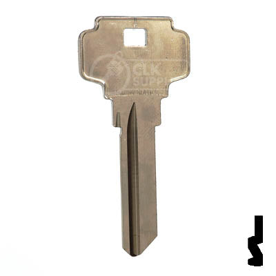 Uncut Key Blank | Dexter 6 Pin | D1145A Residential-Commercial Key Ilco