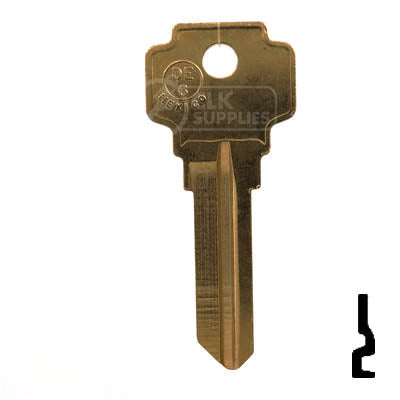 Uncut Key Blank | Dexter | DE6, D1054K Residential-Commercial Key JMA USA