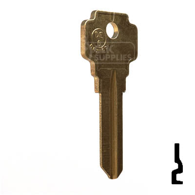 Uncut Key Blank | Dexter | DE6, D1054K Residential-Commercial Key JMA USA