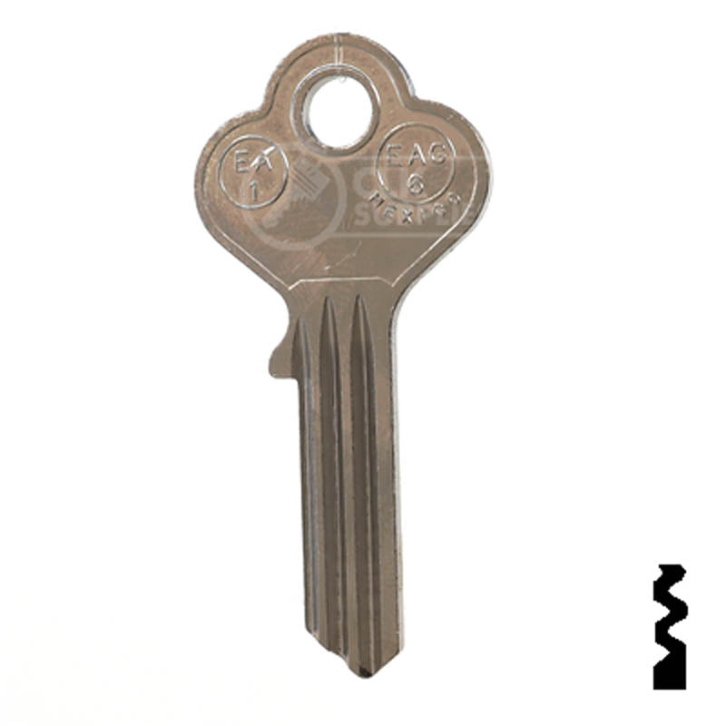 Uncut Key Blank | Eagle | EA1 Residential-Commercial Key JMA USA