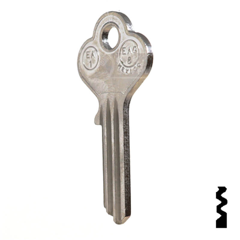 Uncut Key Blank | Eagle | EA1 Residential-Commercial Key JMA USA