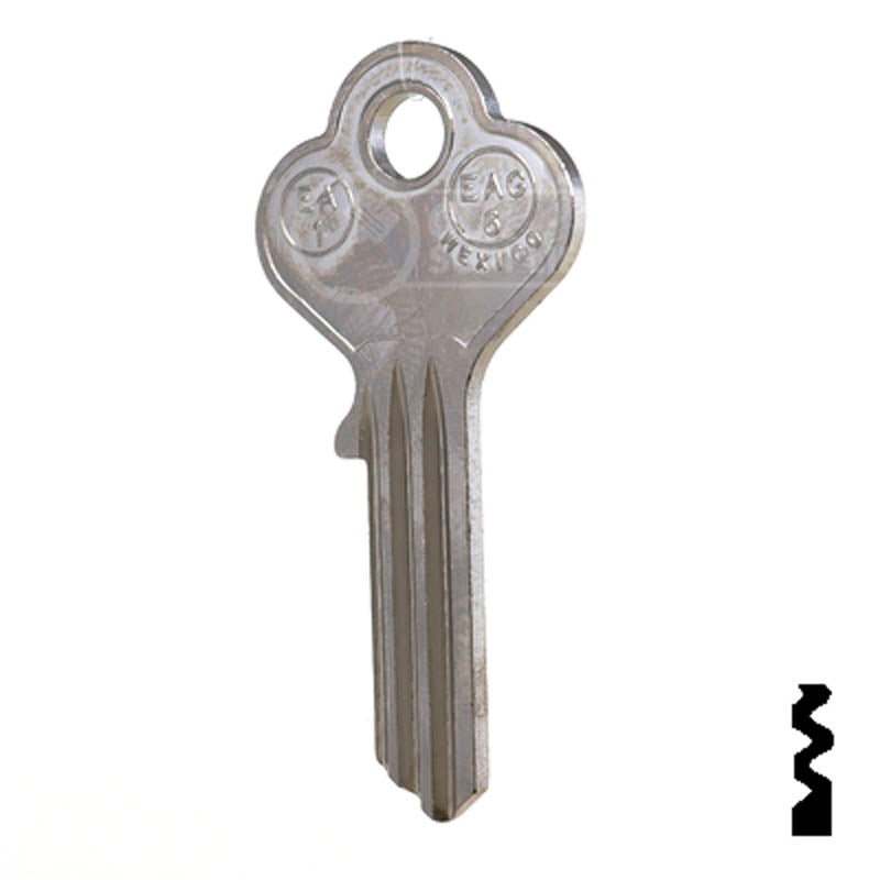 Uncut Key Blank | Eagle | EA1 Residential-Commercial Key JMA USA