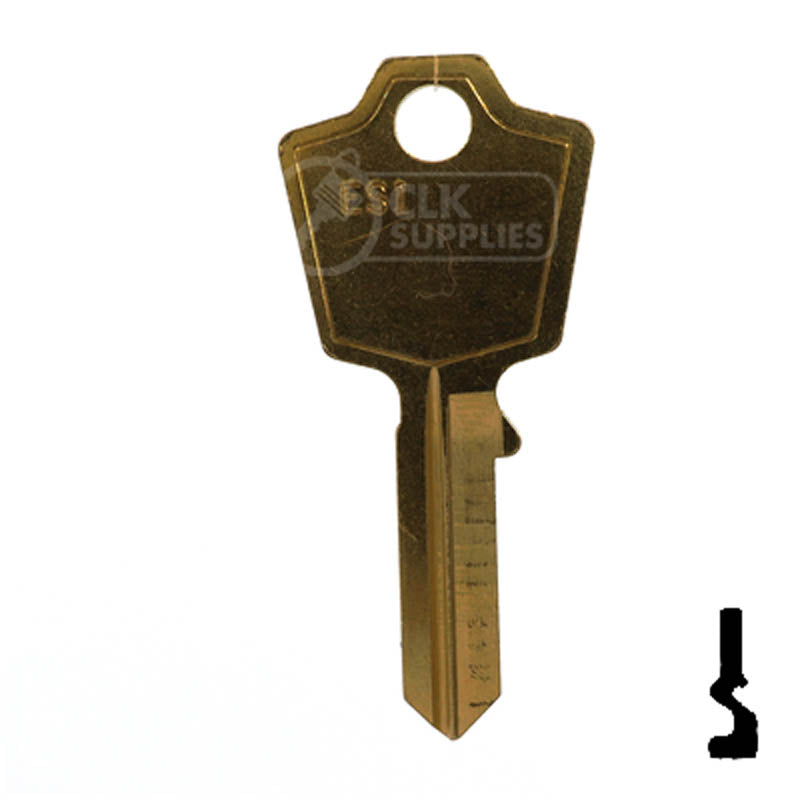 Uncut Key Blank | ESP | ES1 Residential-Commercial Key Ilco