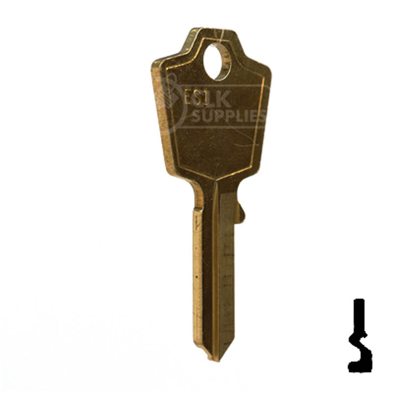 Uncut Key Blank | ESP | ES1 Residential-Commercial Key Ilco