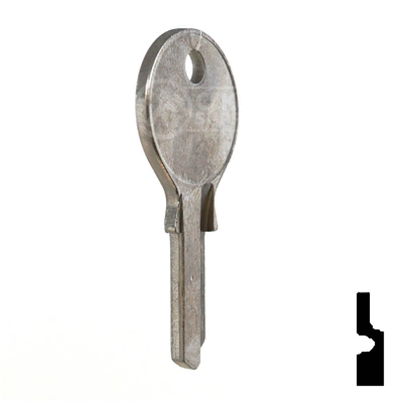 Uncut Key Blank | Geiger | HU3 Residential-Commercial Key Ilco