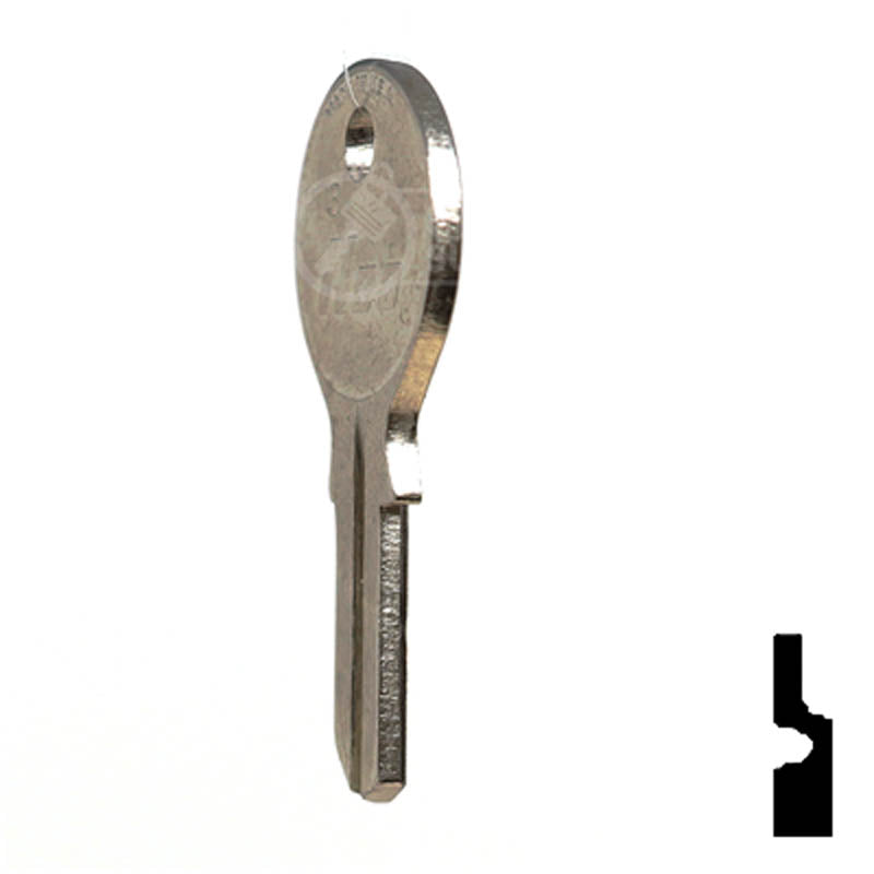 Uncut Key Blank | Geiger | HU3 Residential-Commercial Key Ilco