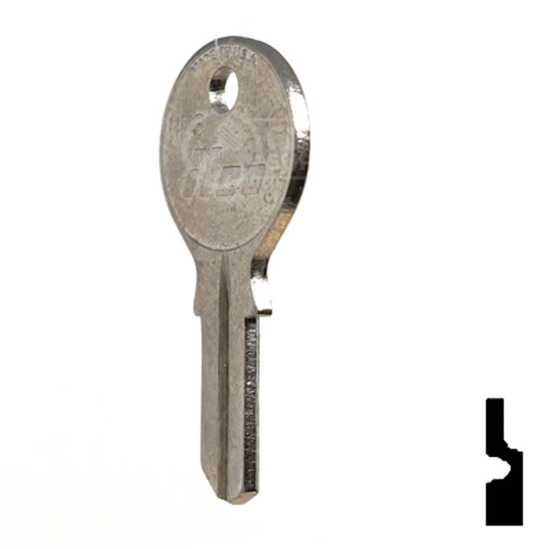 Uncut Key Blank | Geiger | HU3 Residential-Commercial Key Ilco