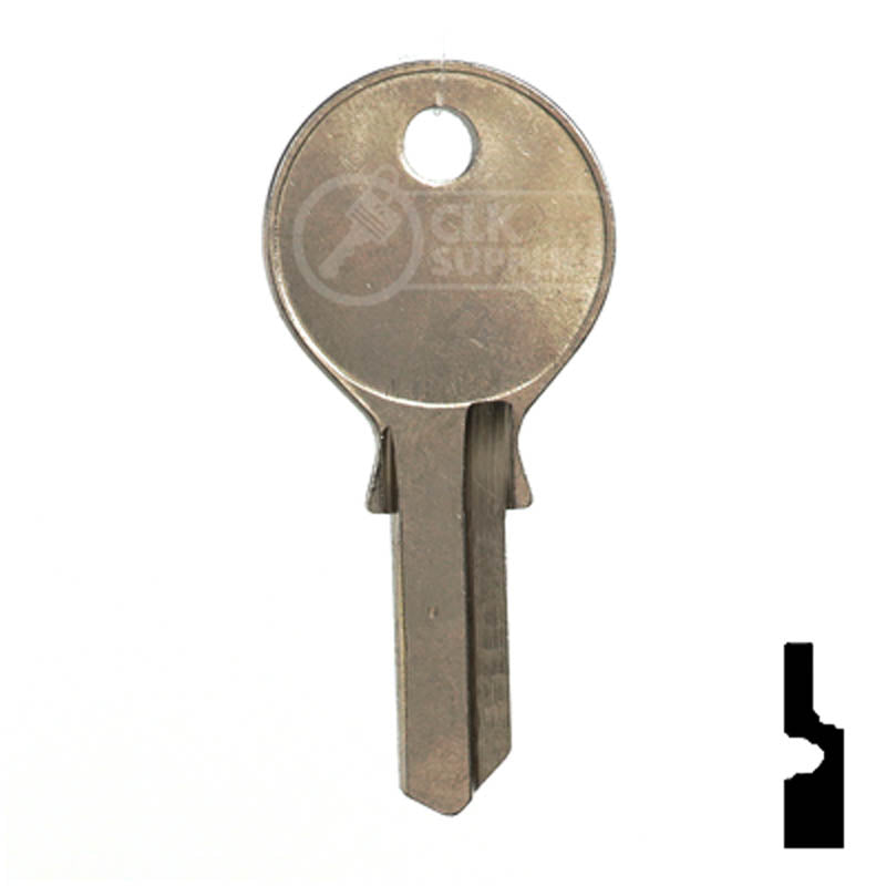 Uncut Key Blank | Geiger | HU3 Residential-Commercial Key Ilco