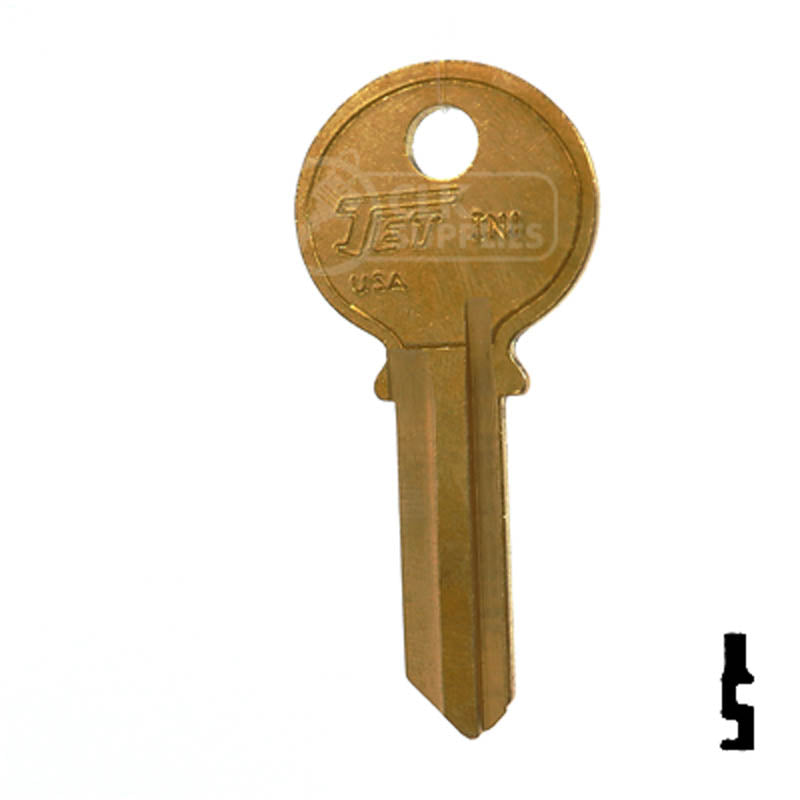 Uncut Key Blank | Ilco | IN1 Residential-Commercial Key Ilco