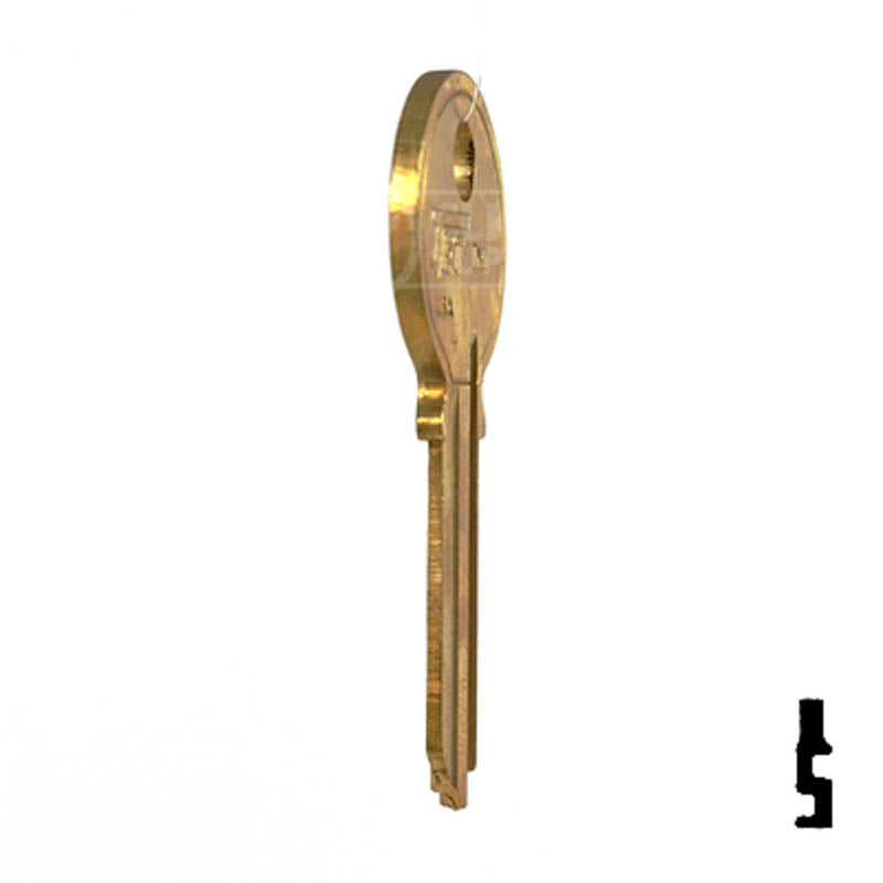 Uncut Key Blank | Ilco | IN1 Residential-Commercial Key Ilco