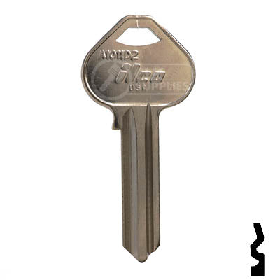 Uncut Key Blank | Russwin | A1011D2 Residential-Commercial Key JMA USA