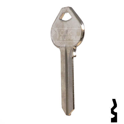 Uncut Key Blank | Russwin | A1011D2 Residential-Commercial Key JMA USA