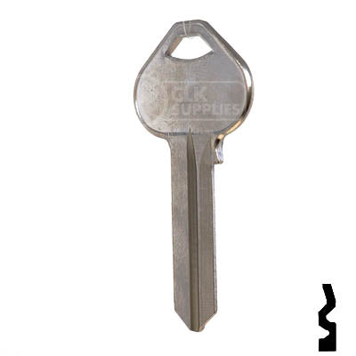 Uncut Key Blank | Russwin | A1011D2 Residential-Commercial Key JMA USA