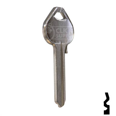 Uncut Key Blank | Russwin | A1011D2 Residential-Commercial Key JMA USA