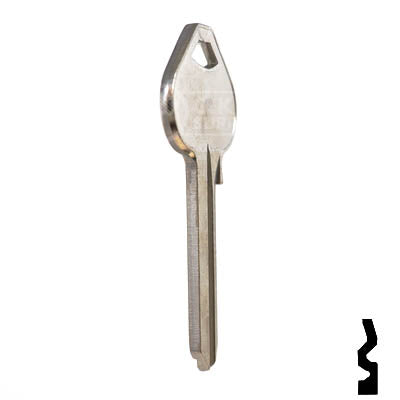 Uncut Key Blank | Russwin | A1011D2 Residential-Commercial Key JMA USA